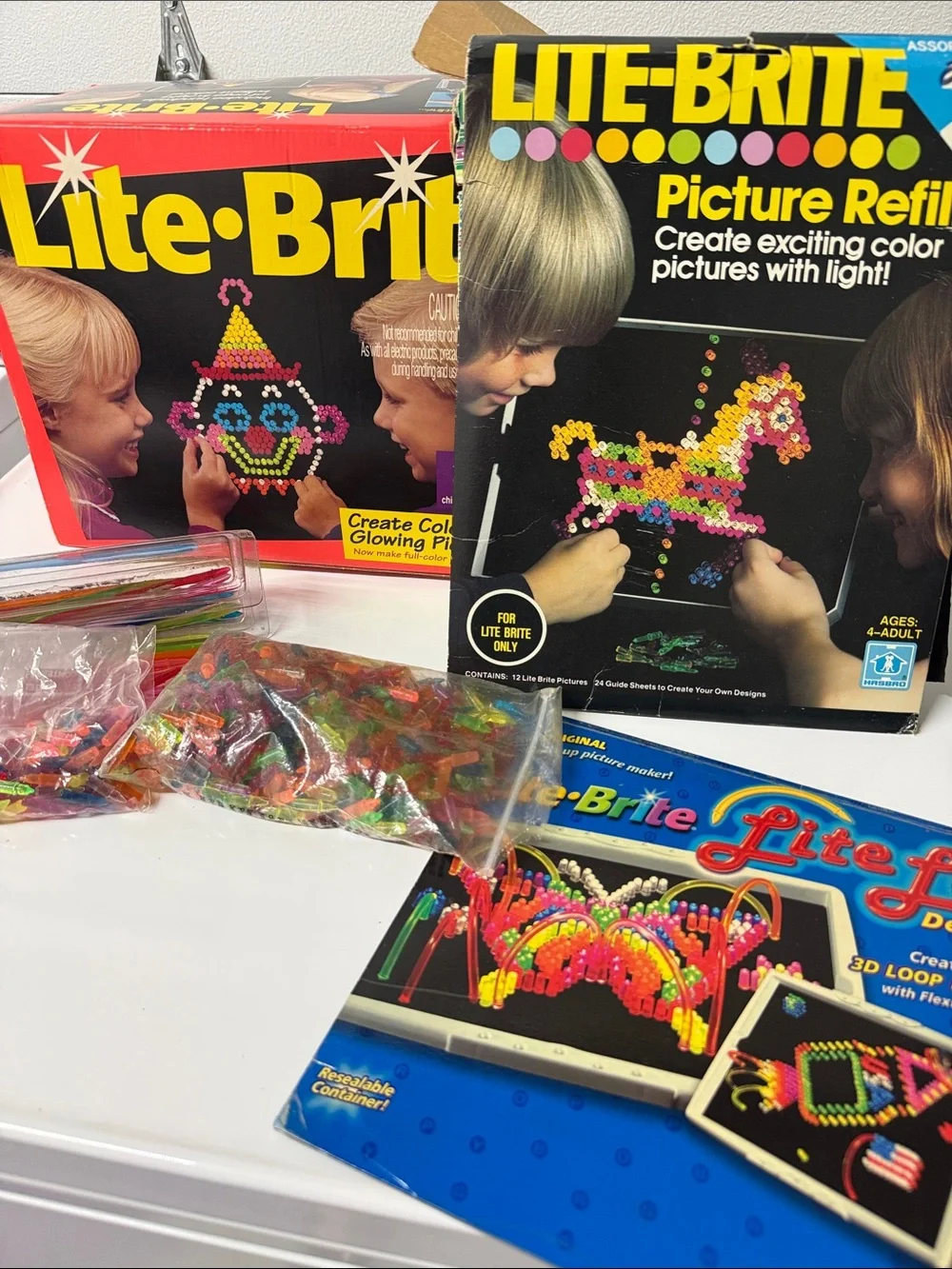Vintage Lite Brite Set